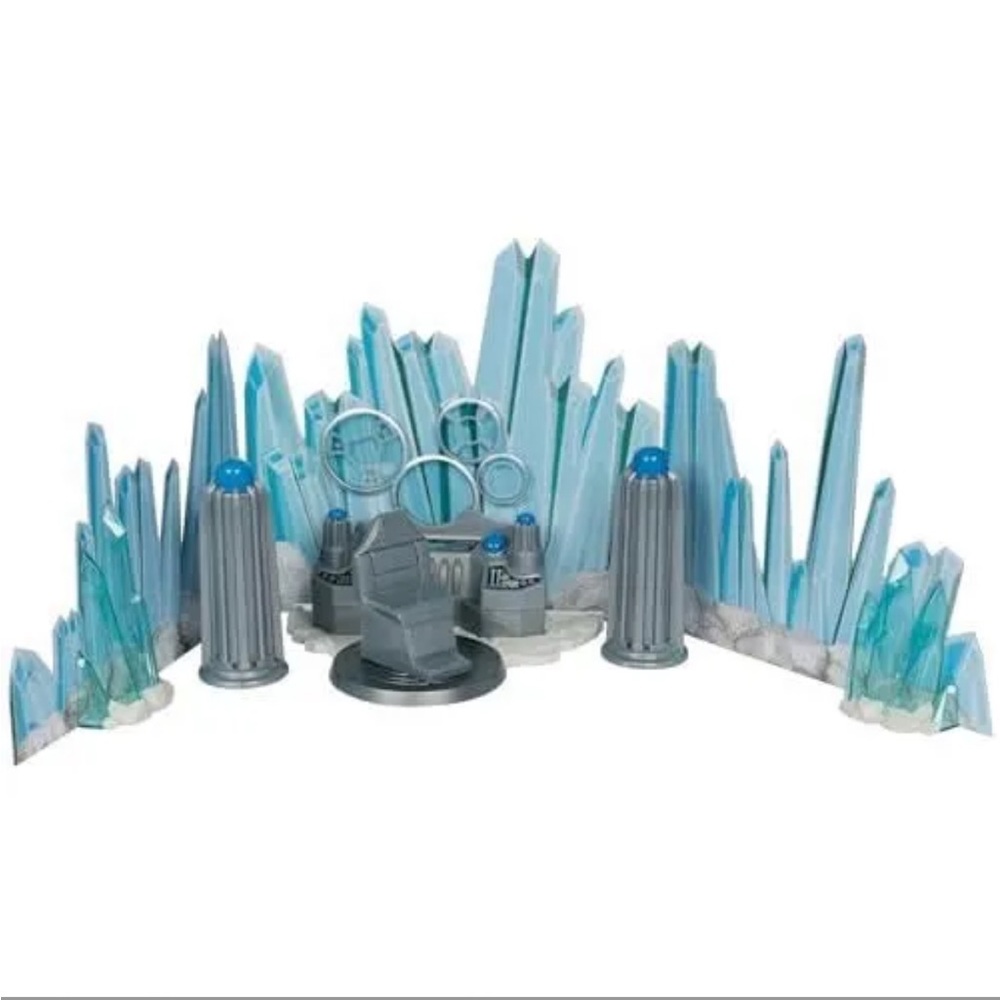 DC Fortress of Solitude Playset with Silver and Blue Accents